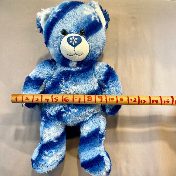 Build A Bear Snowflake Winter Hugs Furry Teddy Stuffed Retired 2011 19" - Picture 7 of 8
